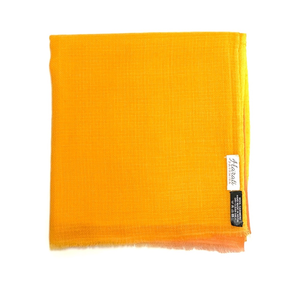 Vibrant Yellow-Orange Lightweight Scarf